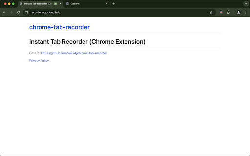 Instant Tab Recorder