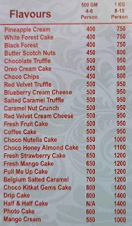 Cake Forever menu 1