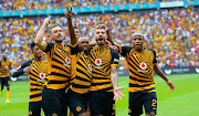 Samir Nurkovic (left), Daniel Cardoso (second from right), Lebogang Manyama (right), and Bernard Parker (second from left) are among players who have been released from Kaizer Chiefs.