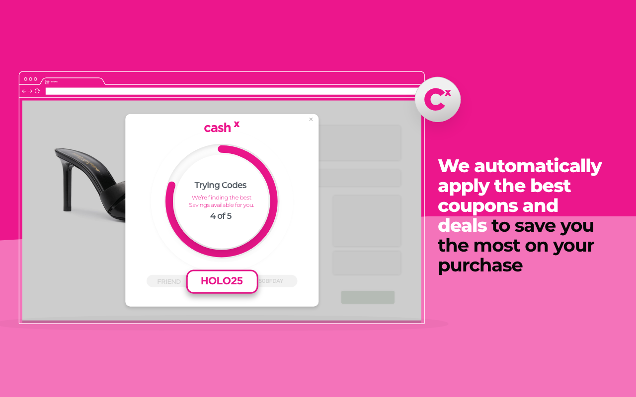 cashX: Cash Back & Coupon Automation Preview image 3