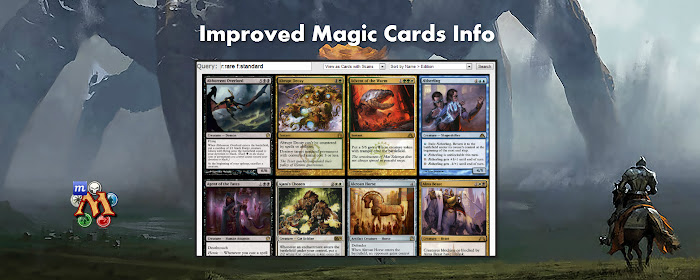 Magic Cards.info Enhanced Searching marquee promo image