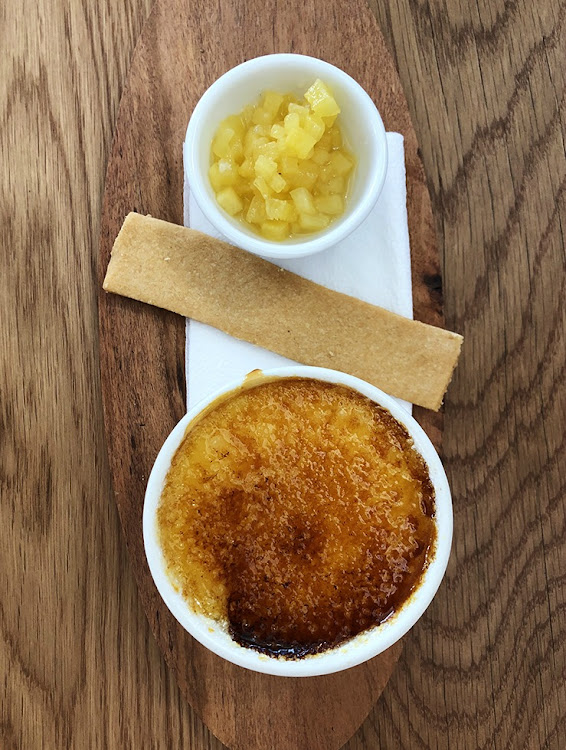 Vanilla Bean Crème Brulee.