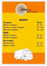 Dosa Inc menu 5