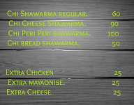 Mariam Shawarma menu 1