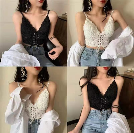 Title 5, Sexy Strap Design Lace V-Neck Dress with Thin S...