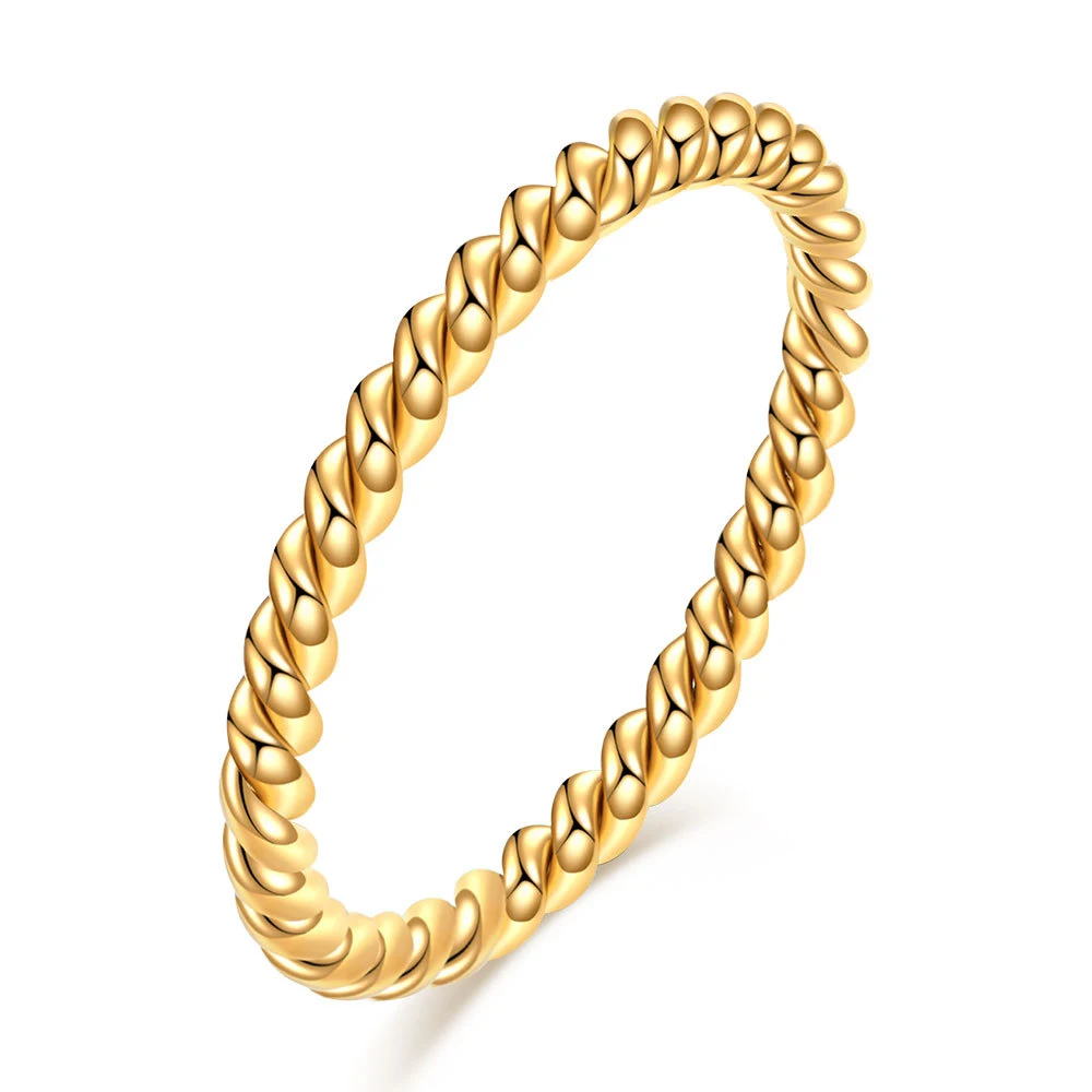 Title 5, Titanium stalen ring met driekleurige ronde sti...