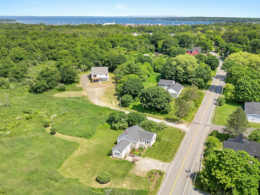 Buy this luxury house in Rockland (United States) - Aerial view houses surrounded by trees