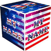 3D My Name Patriotic USA LWP 1.61 Icon