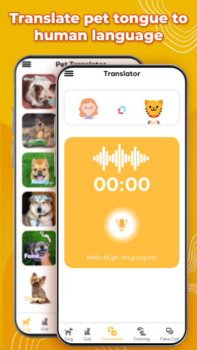 Screenshot Dog & Cat Translator Prank App