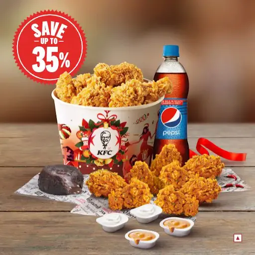 Festive Chicken Bucket - 15 Pcs