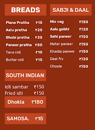 Foodie Desi menu 1