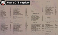 House Of Bangalore menu 1