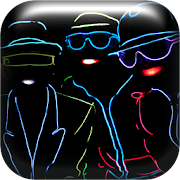 Neon mimes Live Wallpaper  Icon