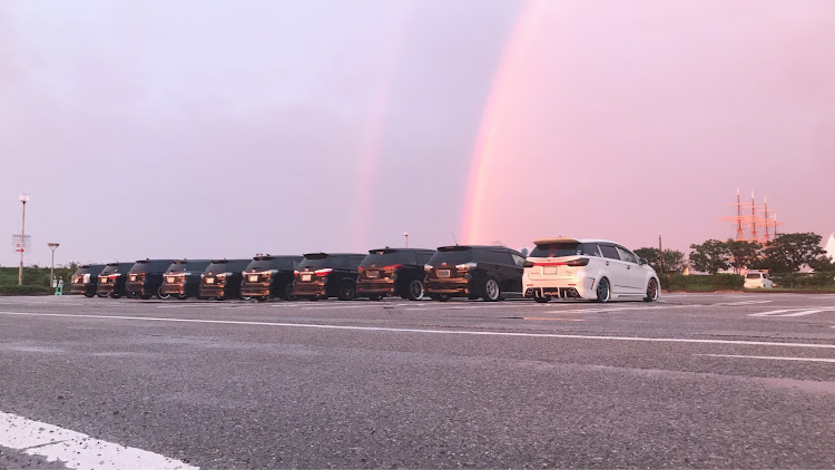 ウィッシュのオフ会・海王丸パーク・北陸定例会・虹とコラボに関するカスタム事例の投稿画像2枚目