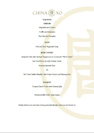 China XO - The Leela Palace menu 3