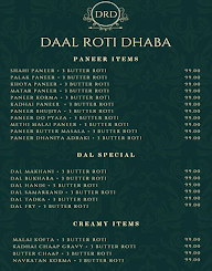 Dal Roti Dhaba menu 1