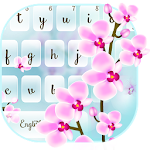 Cover Image of Unduh Orchid Flower Keyboard Theme 10001015 APK