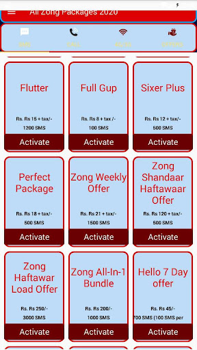 All Zong Packages 2020 | ZONG Packages Bundle