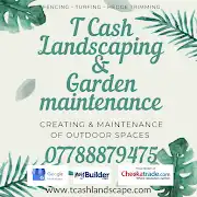 T Cash Landscaping & Garden Maintenance Logo