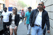 Ralph Stanfield, right, and Nicole Johnson outside the Cape Town magistrate’s court. File photo.