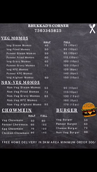 Bhukkad's Corner menu 1