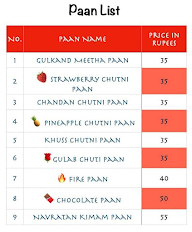 Anand Pan menu 2