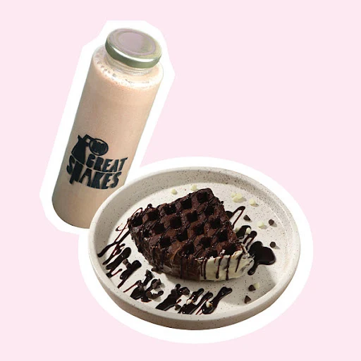 Dark Chocolate Waffle + Hazelnut Cold Coffee