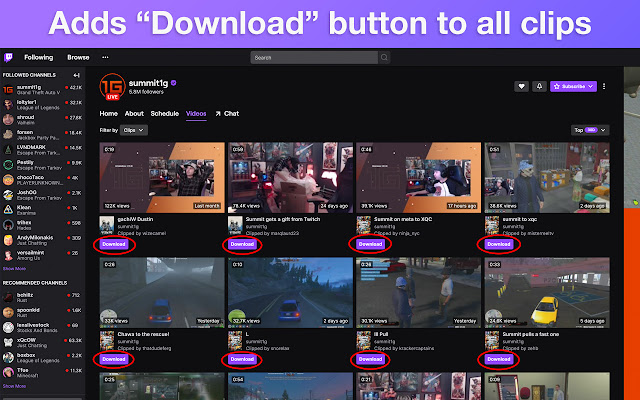 Twitch Clip Downloader 2022 chrome extension