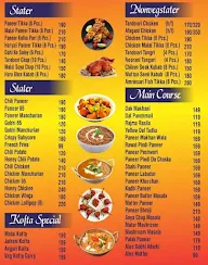 The Saffron Indian menu 1