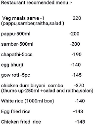 Hyderabad Spices Restaurant menu 1