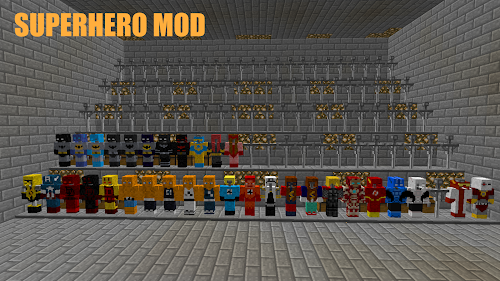 Android application SuperHero Mod for Minecraft PE screenshort