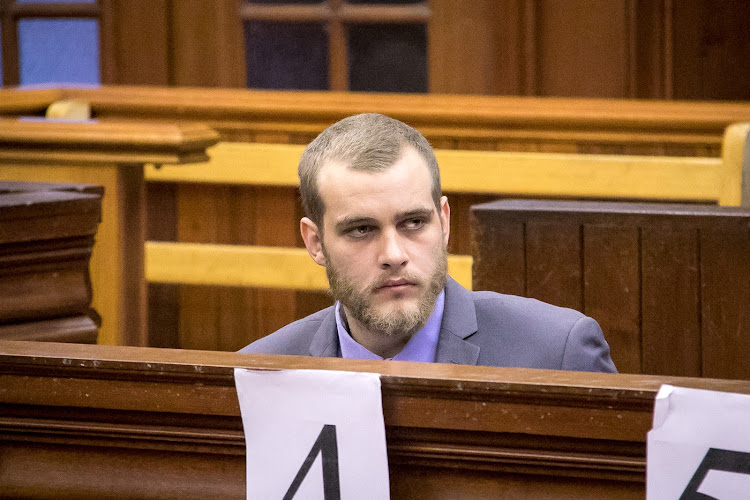 Henri van Breda appears in the Cape Town High Court as part of his sentencing hearing on Tuesday, June 5 2018