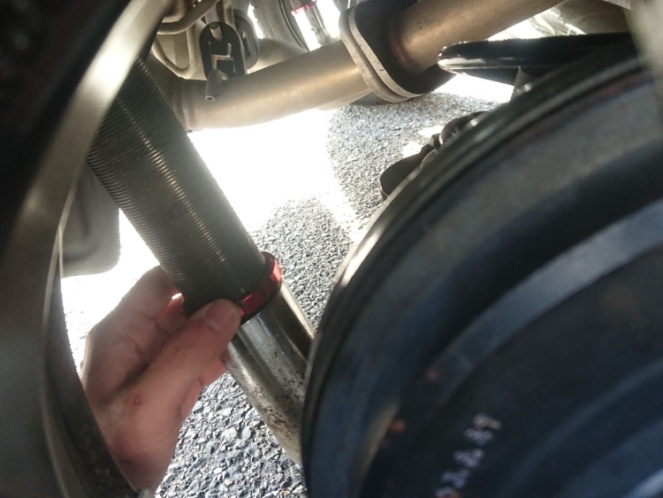 コペンの車高調整・プリロード調整・DIYに関するカスタム事例の投稿画像1枚目