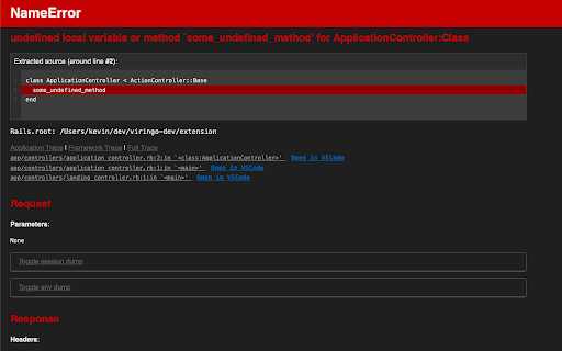 Rails path opener screenshot 1