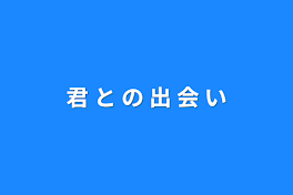 君との出会い