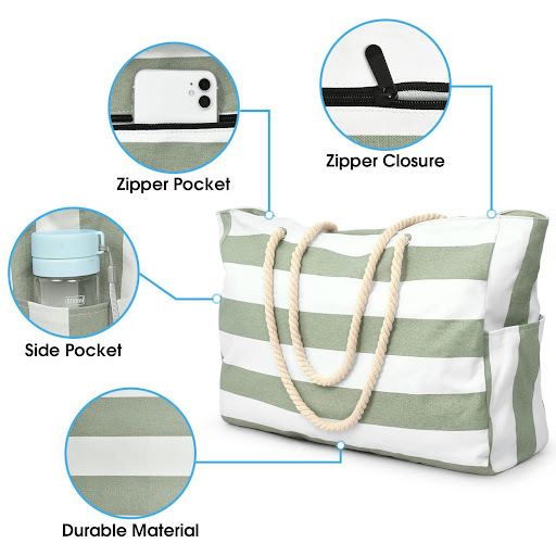 Title 3, Womens Large Capacity Tote Bag, Casual and Pra...