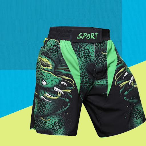 Title 3, Digital Printed Loose Mens Sports Shorts Breat...