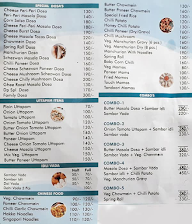 Dosa Point menu 1