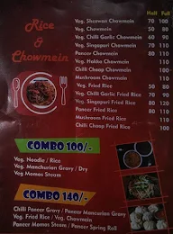 Red Chilli Chinese menu 1