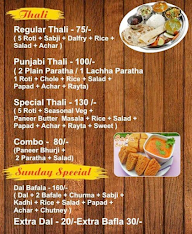 Tanu's Kitchen menu 1