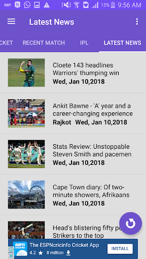 CricScore - Live cricket score 1.3 Windows u7528 6