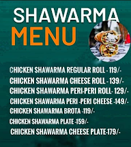 Sv's Shawarma King menu 1