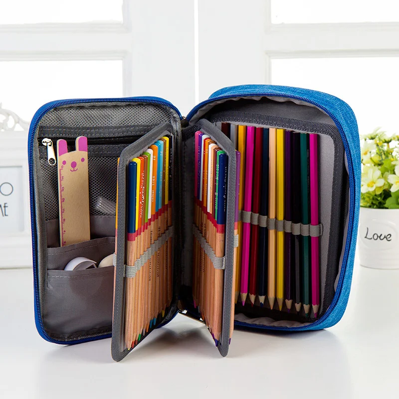 Large-capacity pencil case 72-color handbag pen bag prime depicting brush curtain pen case