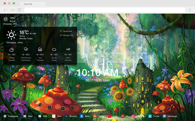 Mushrooms Popular Plants HD New Tabs Theme