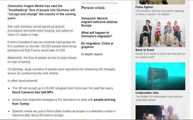 Migrants to People chrome extension