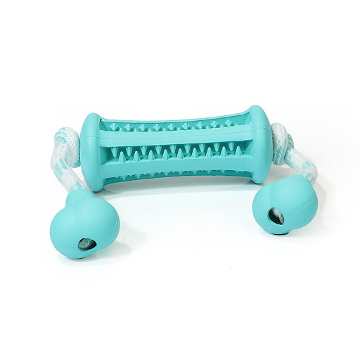 Title 3, Dog rubber toy molar teeth cleaning rod with bi...