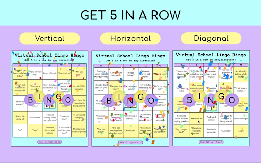 Virtual School Lingo Bingo