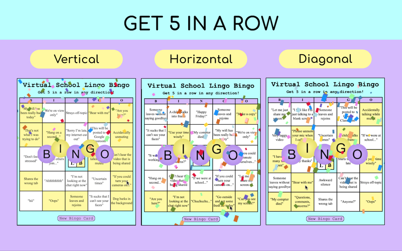 Virtual School Lingo Bingo Preview image 5