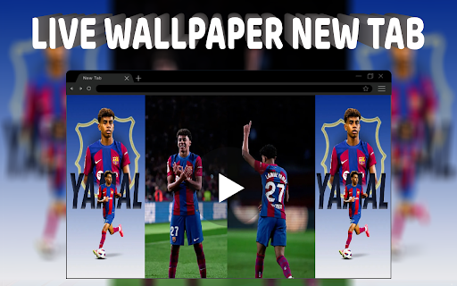 Lamine Yamal GoaL celebrations Live Wallpaper New Tab
