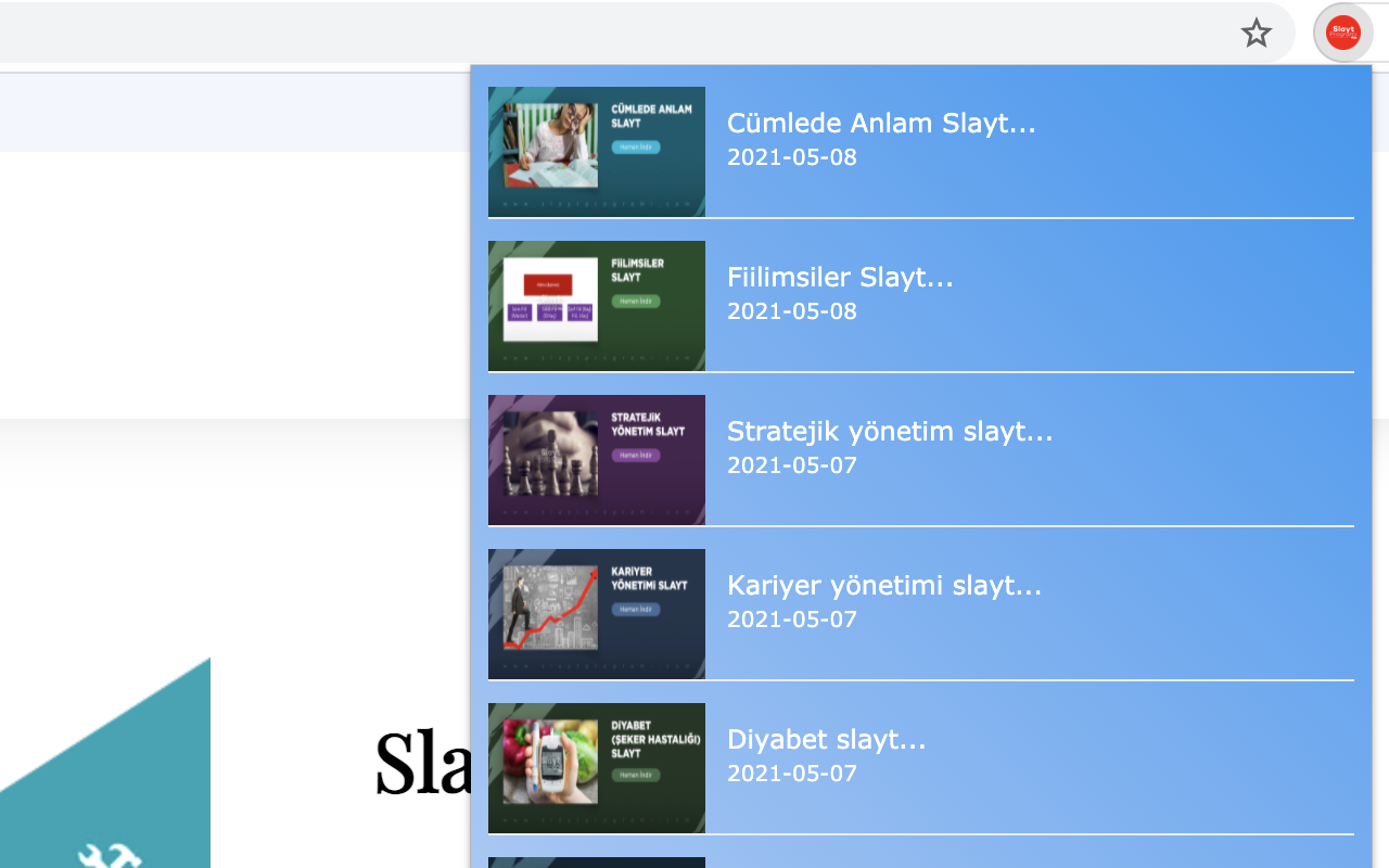 Slayt Programı Preview image 0